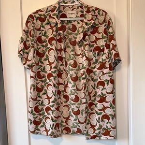 Goodfellow Coconut Hawaiian Shirt‎